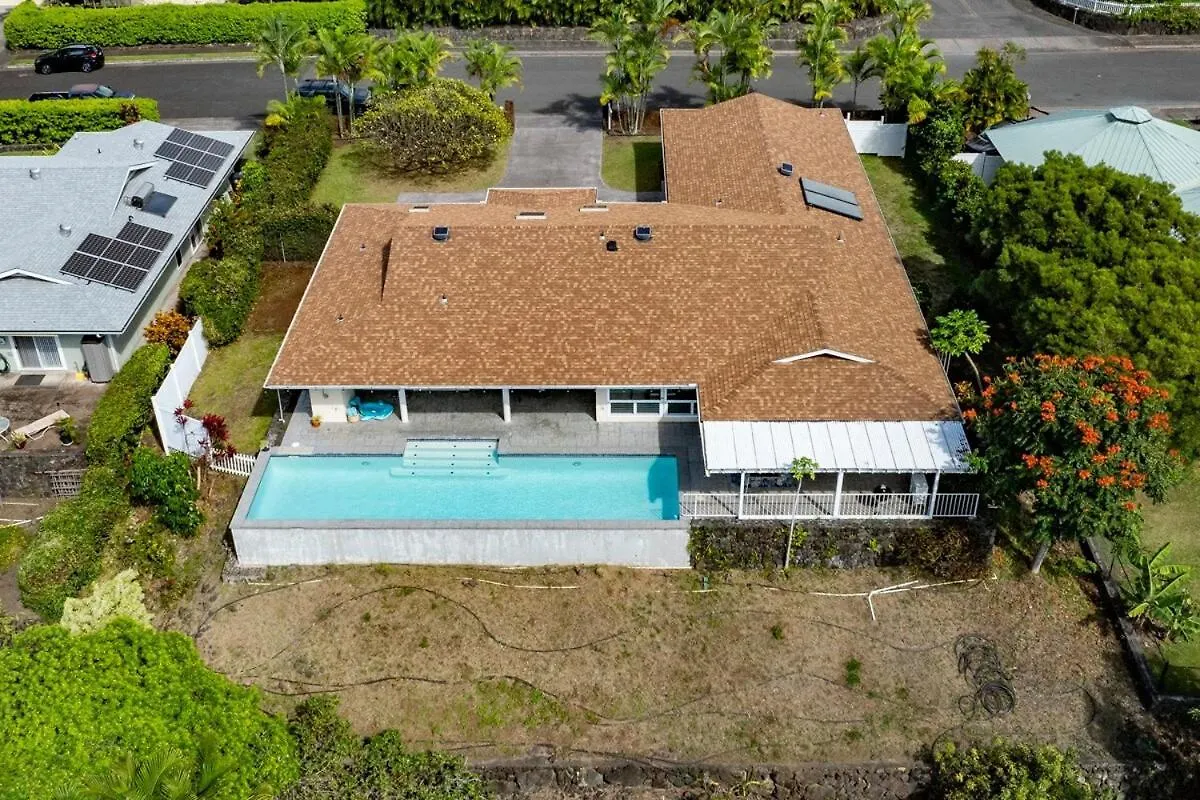 Panoramic Ocean View Home With Pool By Kona Philong Kailua-Kona