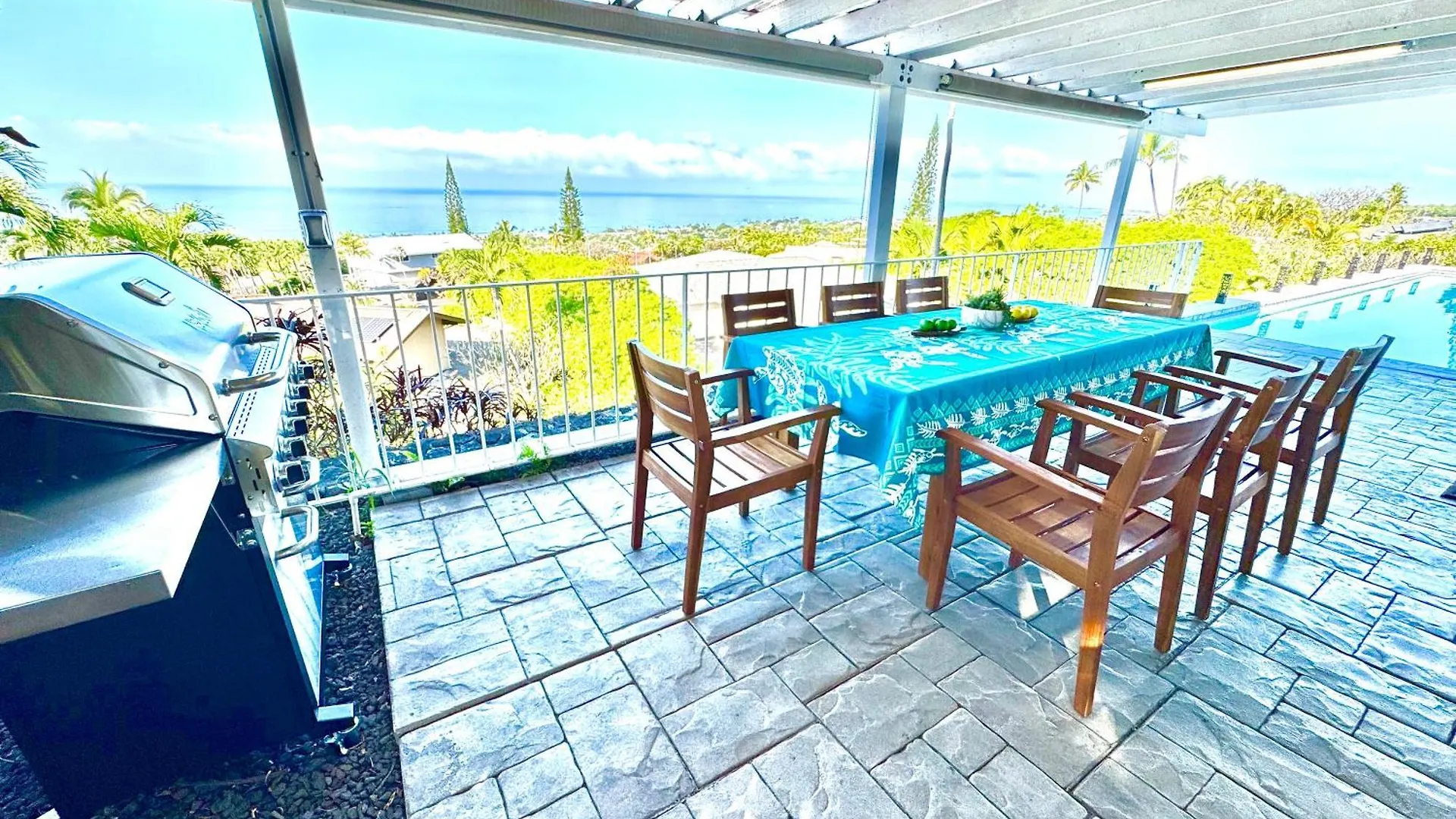 Panoramic Ocean View Home With Pool By Kona Philong Kailua-Kona Tatil Evi